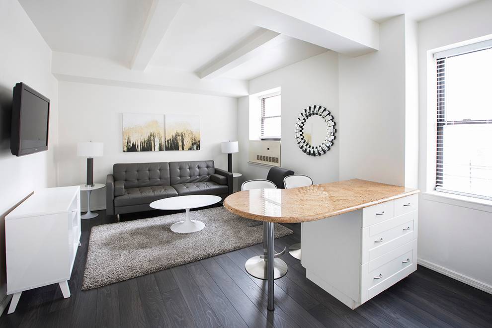 Remodeled one bedroom in iconic midtown west building.