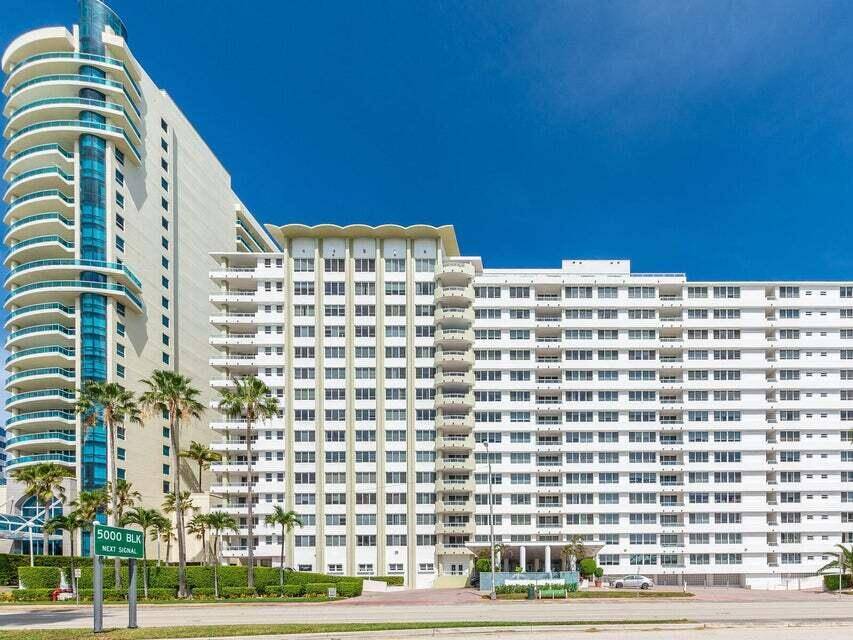 This OCEAN FRONT UNIT has 2 oceanfront balconies with a peaceful unobstructed direct ocean views from every room.