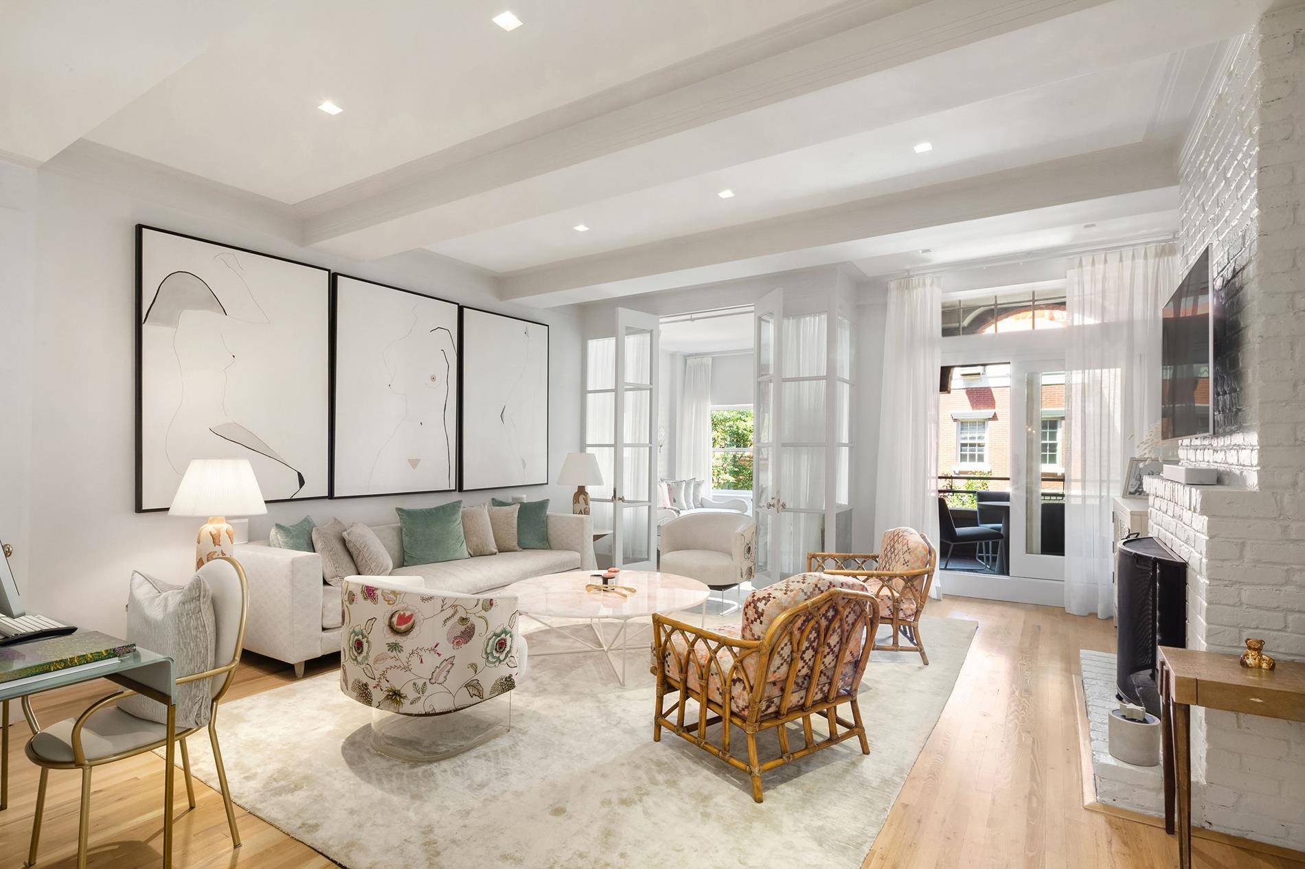 Fully furnished newly renovated classic pre war two bedroom, two bathroom residence located in the idyllic West Village.