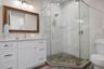 Bedroom 3 ensuite bath with walk in shower