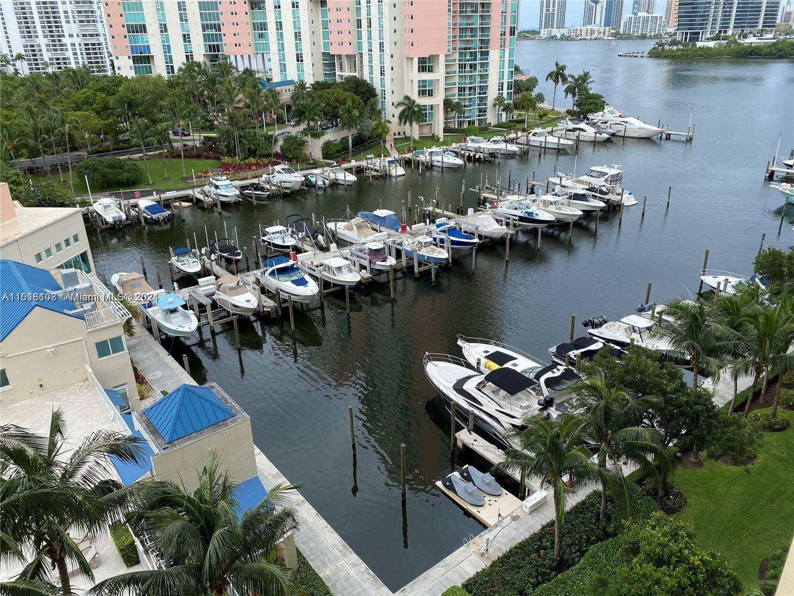 Enjoy spectacular views at Waterfront Marina living from this fabulous maintained 3 bedroom, 3 full bathrooms apartment, located at desirable Aventura Marina.