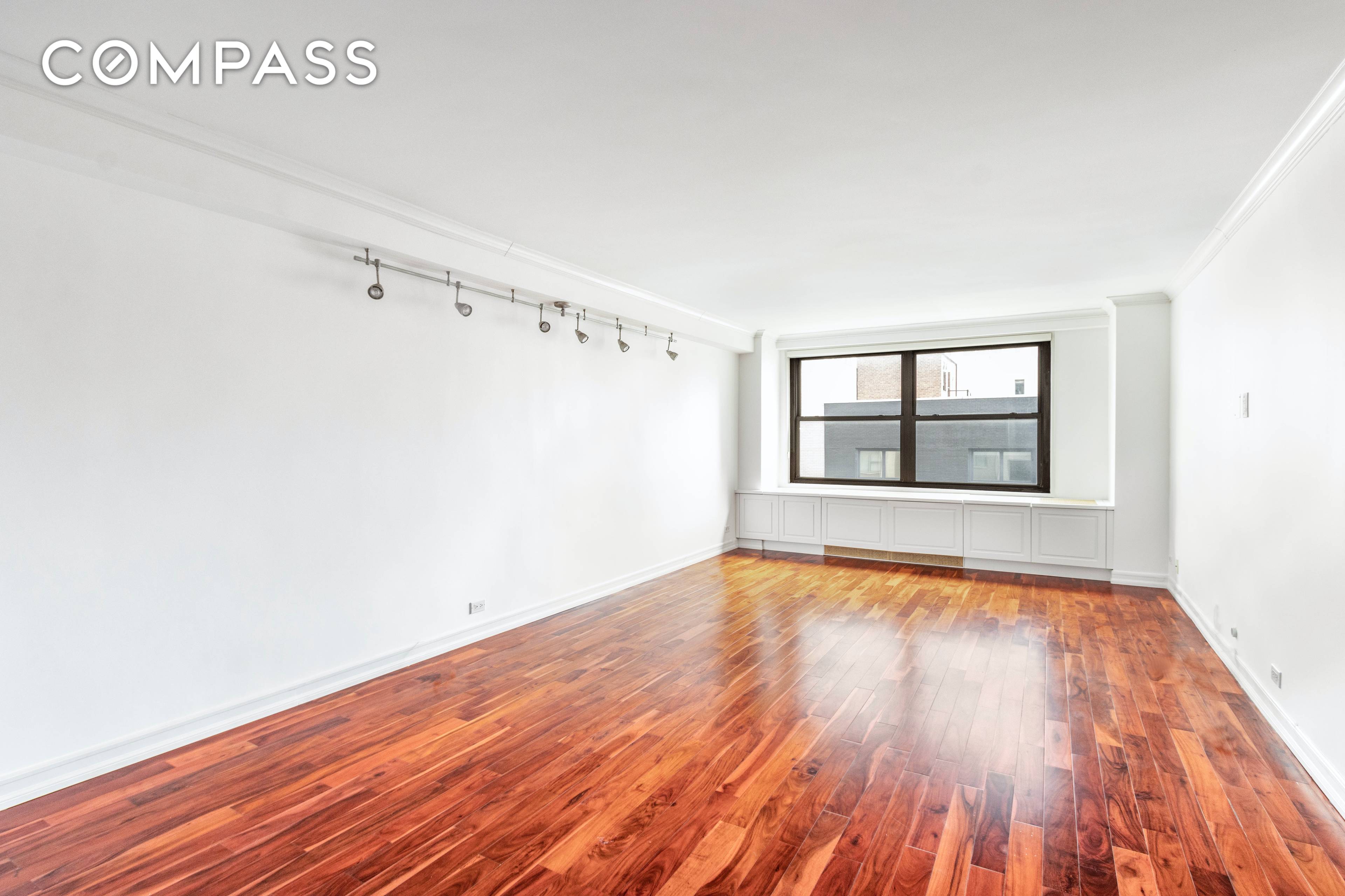 This renovated, extra large approx 800sf one bedroom co op apartment, is conveniently located in the heart of Midtown East.
