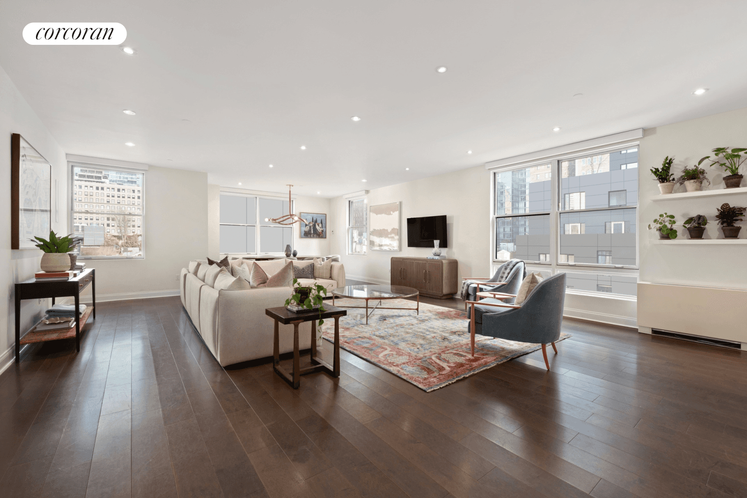 You'll want to move right into this beautifully updated and sun drenched convertible three bedroom, two bathroom corner condominium featuring mesmerizing skyline views, chic designer finishes, excellent storage and an ...