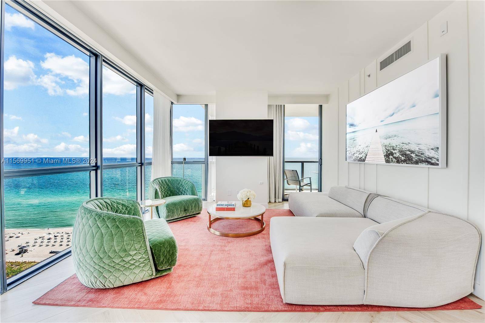 Discover Oceanview Model M Marvelous Suite at The W South Beach, an exquisitely furnished move in ready 1 Bed 1 Bath direct oceanfront condo on the 14th floor.