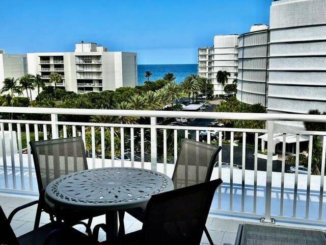 Located between Intracoastal and Ocean this charming Palm Beach 3BR 3BA PH condo has huge wrap around terraces with Ocean and or Intracoastal views from every direction !