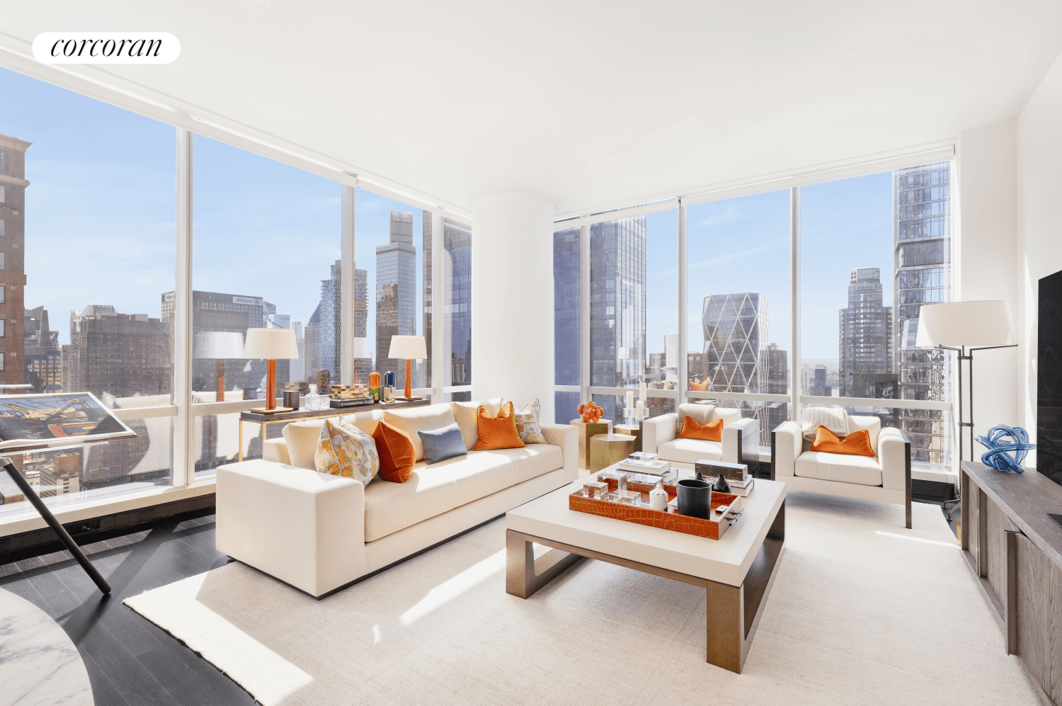 Residence 45B at ONE57Two Bedrooms Two Bathrooms Powder Room 2, 009 interior sqft.
