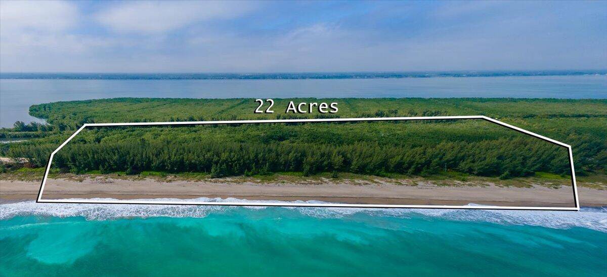 Spectacular 1000' of pristine and unspoiled of direct oceanfront on South Hutchinson Island, a few minutes north of Jensen Beach and a few miles south of Ft.
