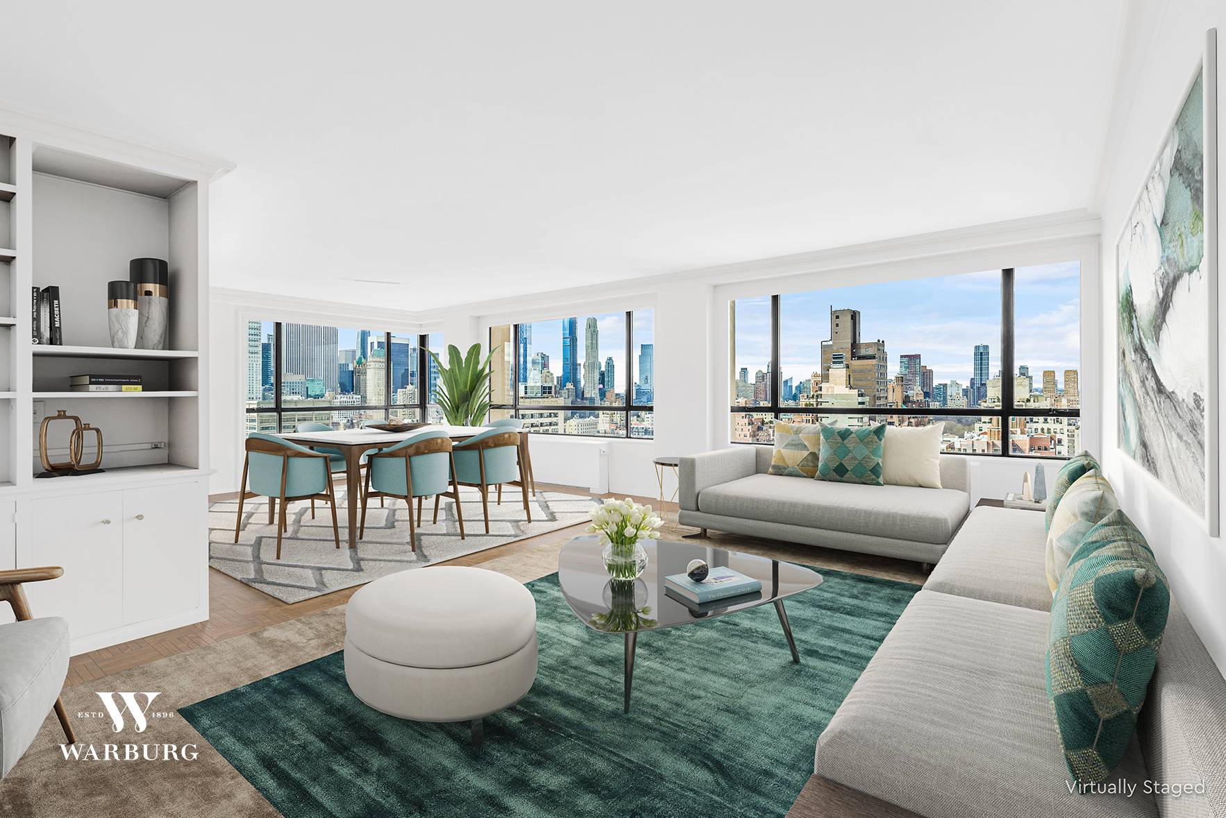 Enjoy unsurpassed and amazing views of Central Park from Apartment 29C, a sun filled and corner 3 bedroom, 3 bathroom home perched on a high floor of a full service ...