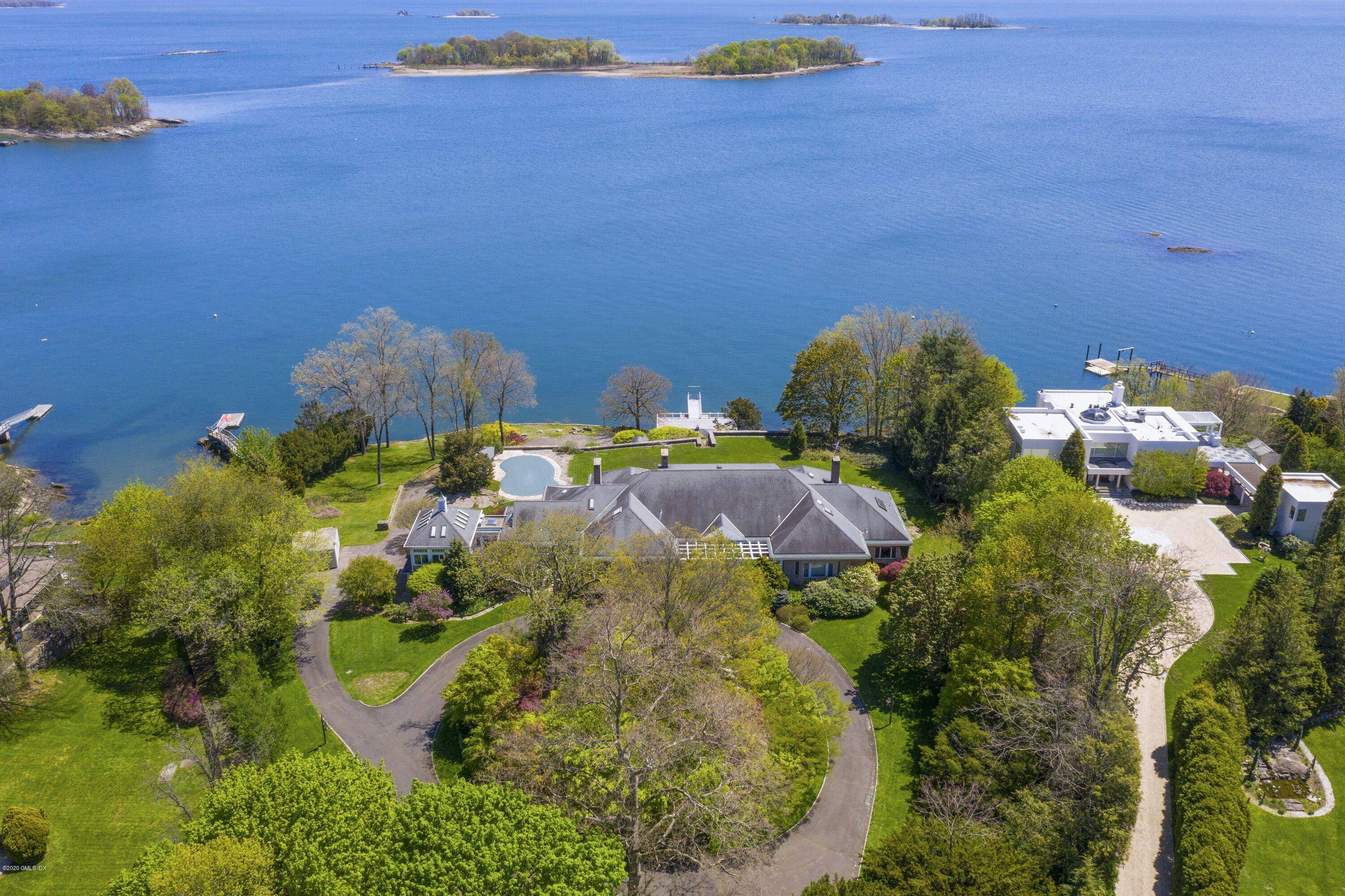 Dazzling in sunshine, blue skies and shimmering Long Island Sound views, is a magnificent 2.