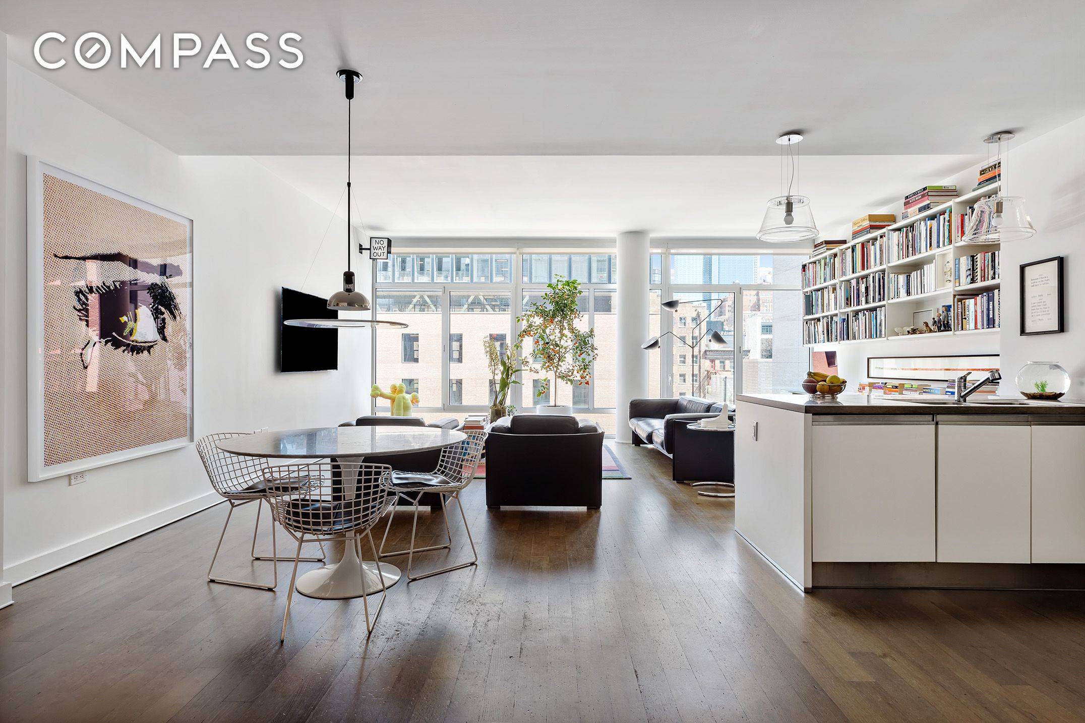 Classically modern and clean proportions radiate throughout this impeccable AD 100 architect Annabelle Selldorf designed West Chelsea 2 bedroom, 2.