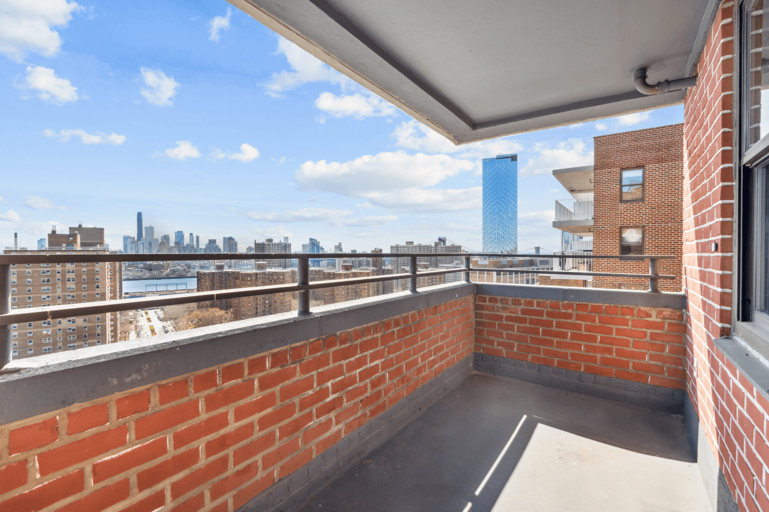 This sunny one bedroom, with balcony, at The Seward Park Coop offers views from the Williamsburg to Verrazano Bridges, and everything in between !