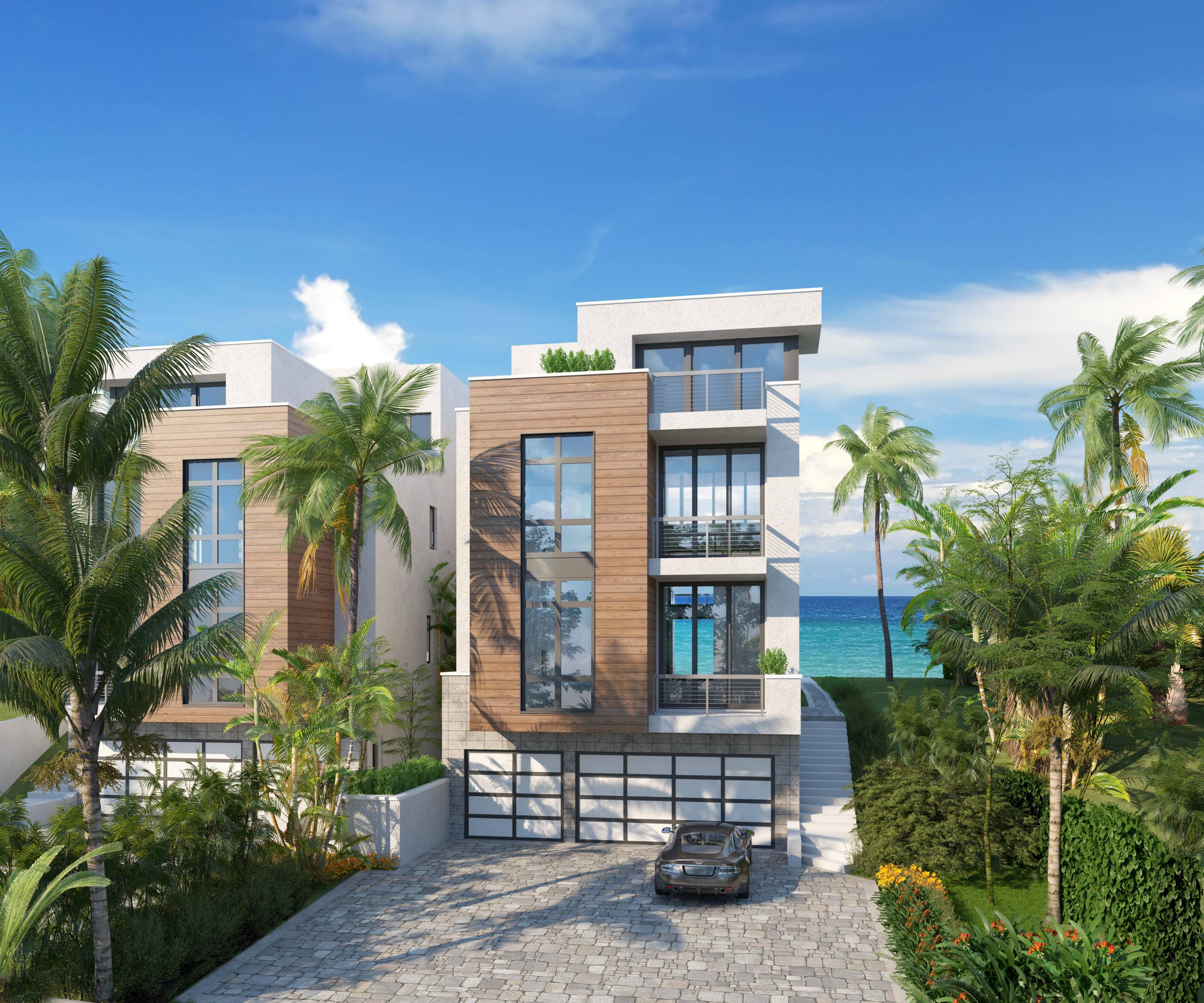 DUE AUGUST 2021, NEW OCEANFRONT GATED ESTATE exudes modern luxury.