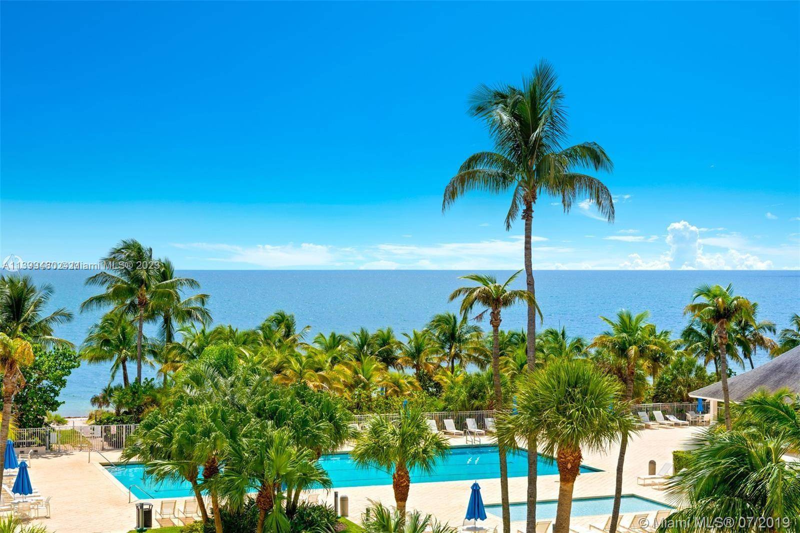 Direct ocean, garden and pool views from this beautifully furnished unit !
