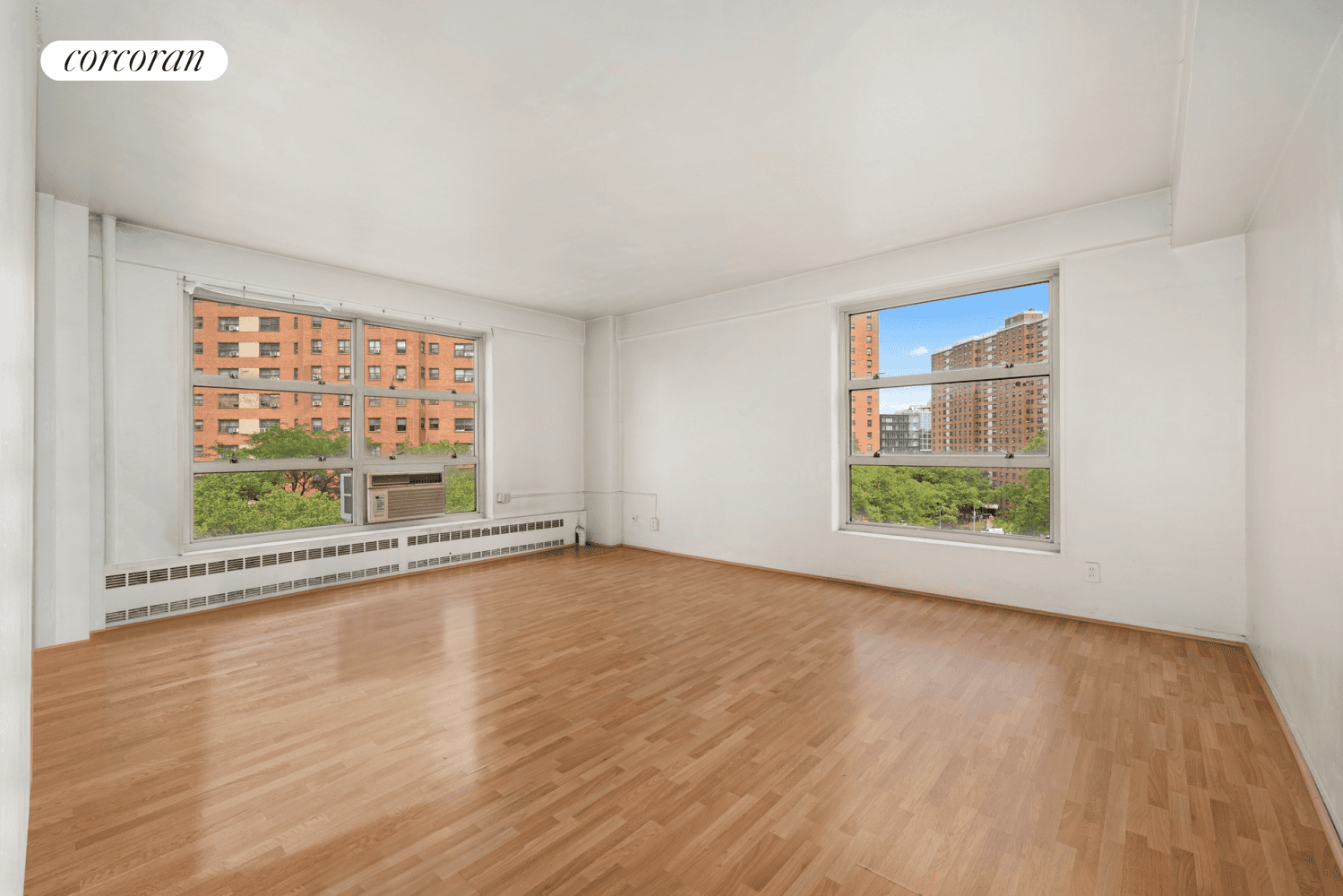 New Low Price for this Freshly Painted Corner 2 Bedroom and 1 bath apartment in Morningside Gardens in Morningside Heights !