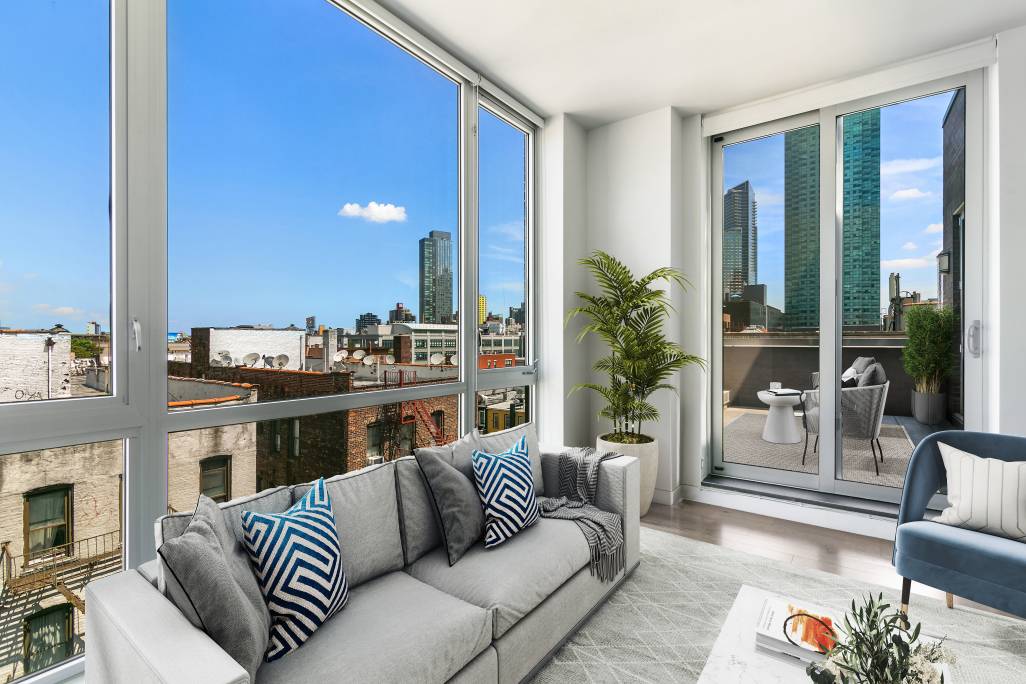Enjoy breathtaking light and views from every room of this exceptional one bedroom, one bathroom home with appx.