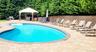 Heated pool with ample lounges