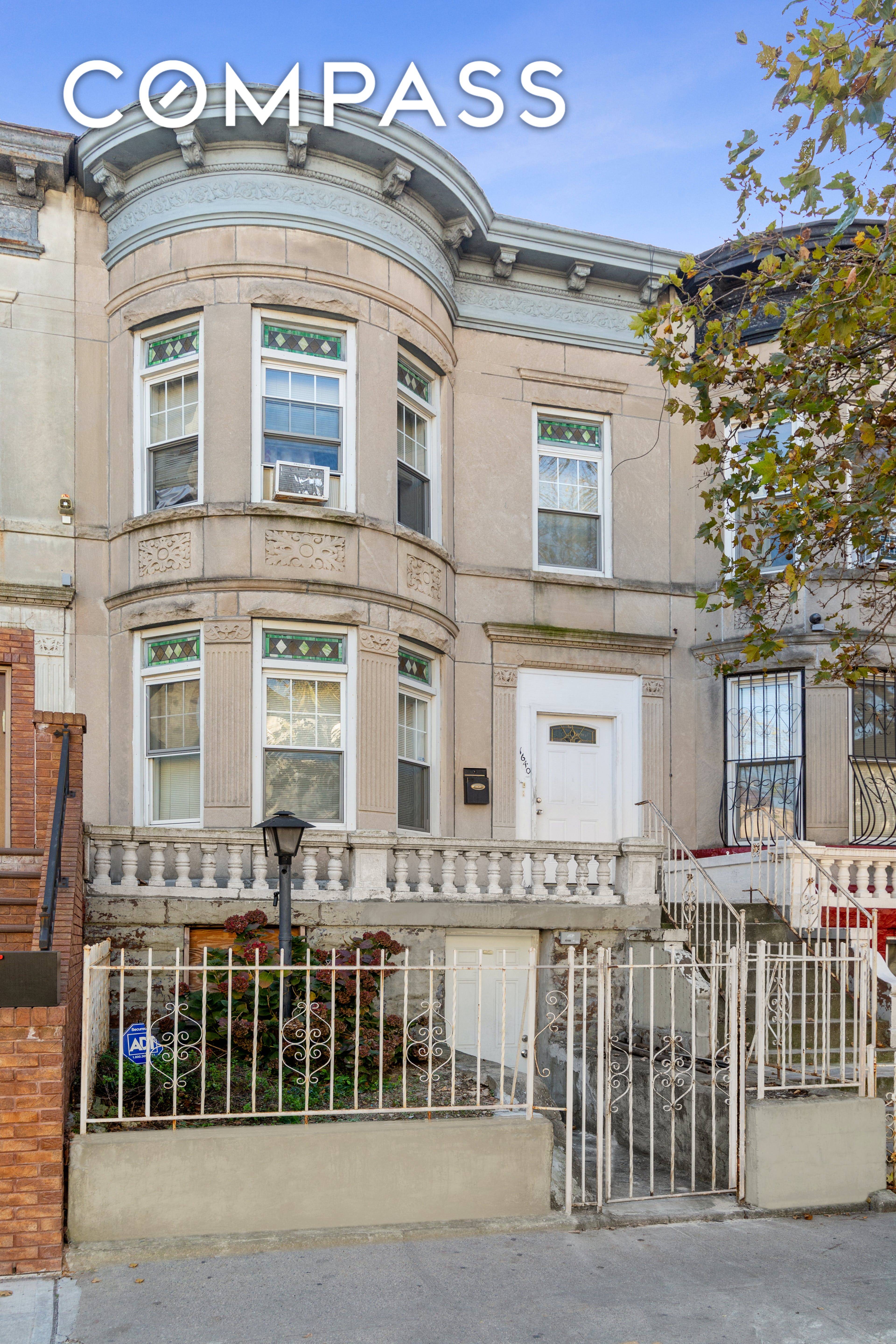 Welcome to 1640 Union Street, a legal two family brownstone on a prime tree lined street in Crown Heights.