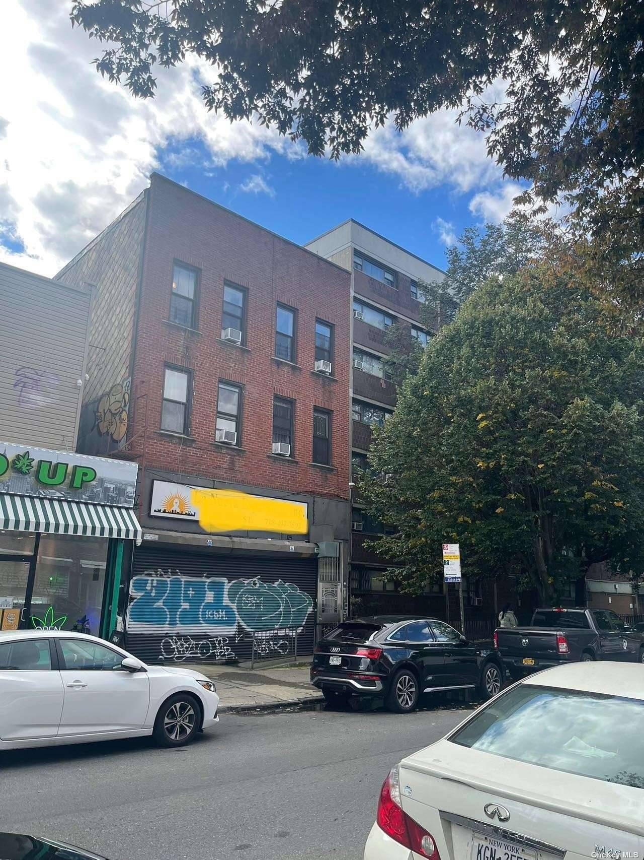 Excellent invesement property 2 family mixed use building with first FL restaurant, 2FL amp ; 3FL each 4 bedroom apartment, good income, easy to show.