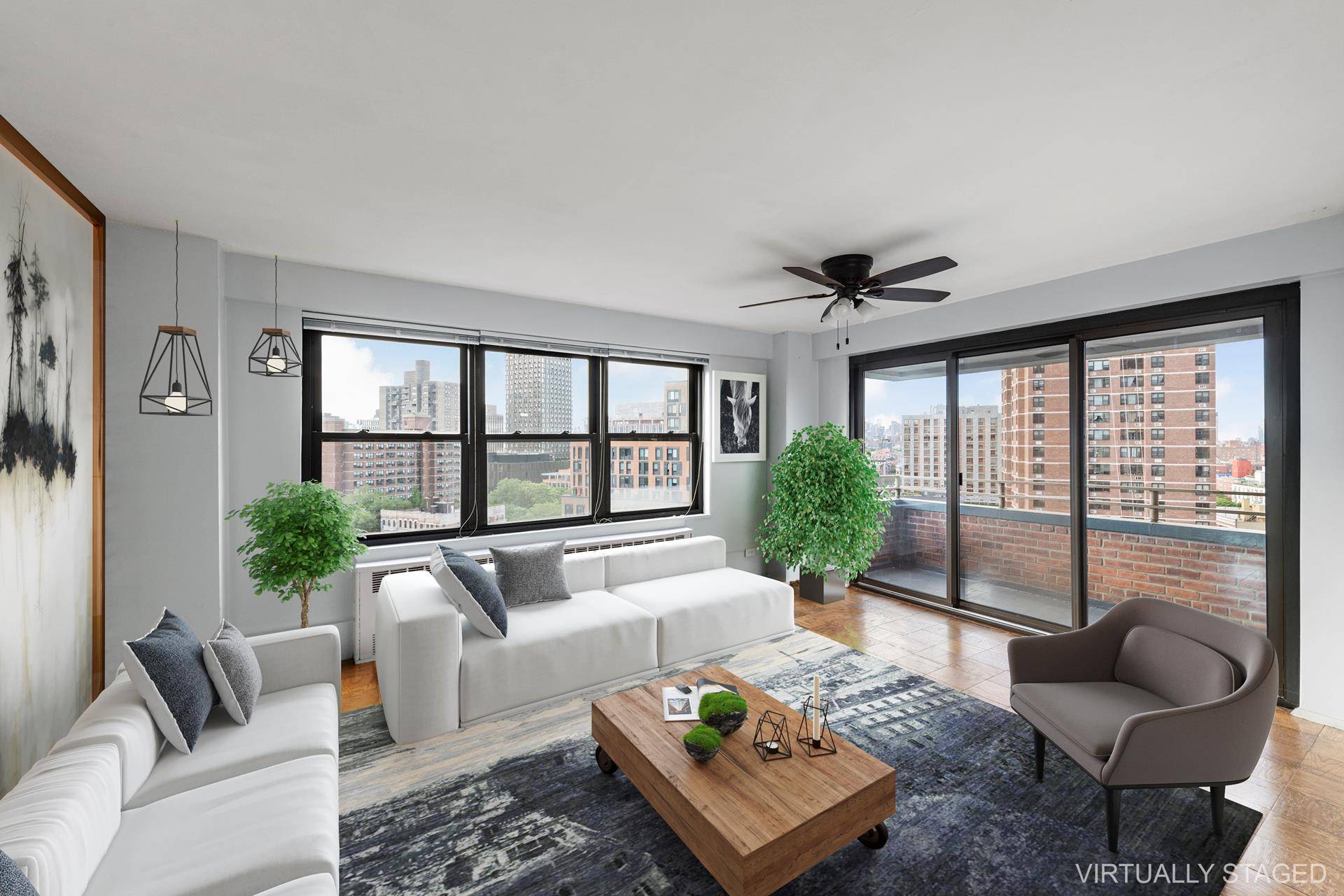 Imagine sitting at your private balcony on a breezy summer evening, watching a beautiful sunset as the skyscrapers' lights, from midtown to downtown, start competing with the stars in illuminating ...