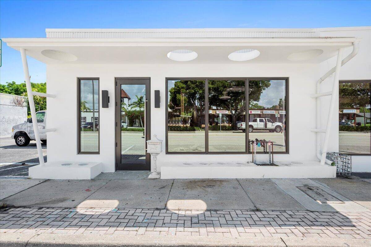 1, 206 square feet of boutique space with prime frontage on S Dixie Hwy perfect for a cafe, retail, or office.