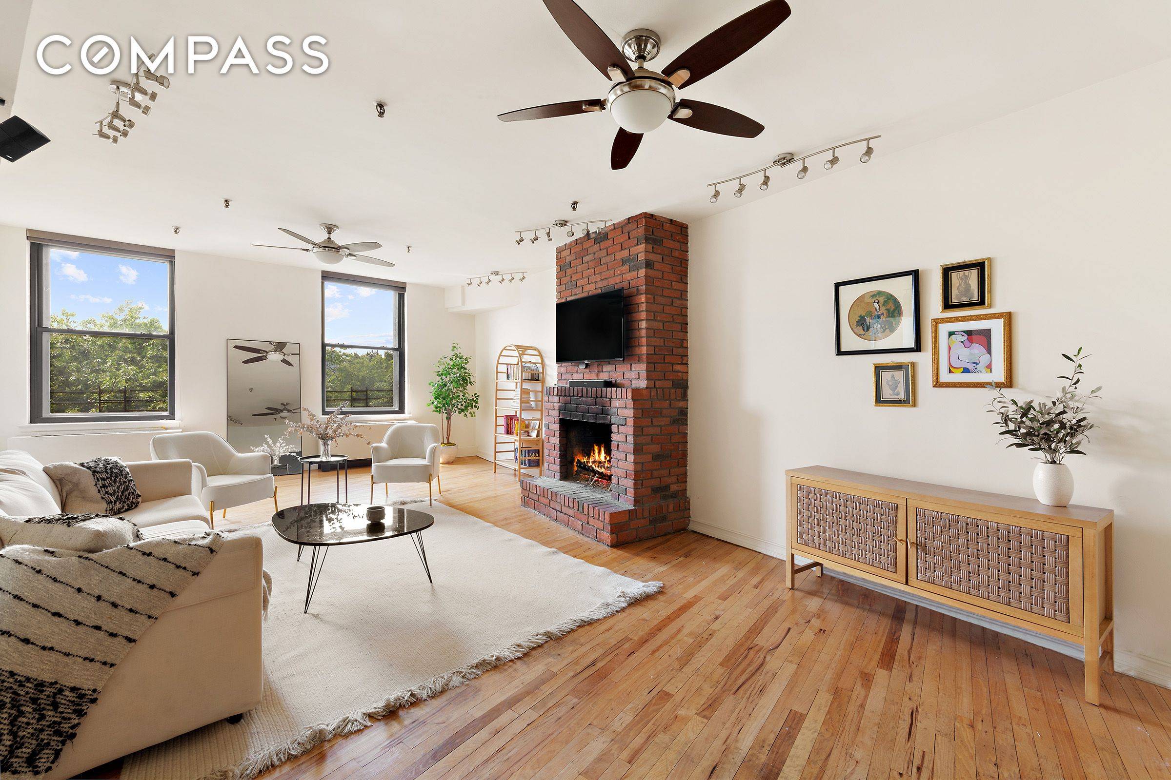 Enjoy sunsets and Hudson river views from every room in this expansive West Village loft with over 2200SF.