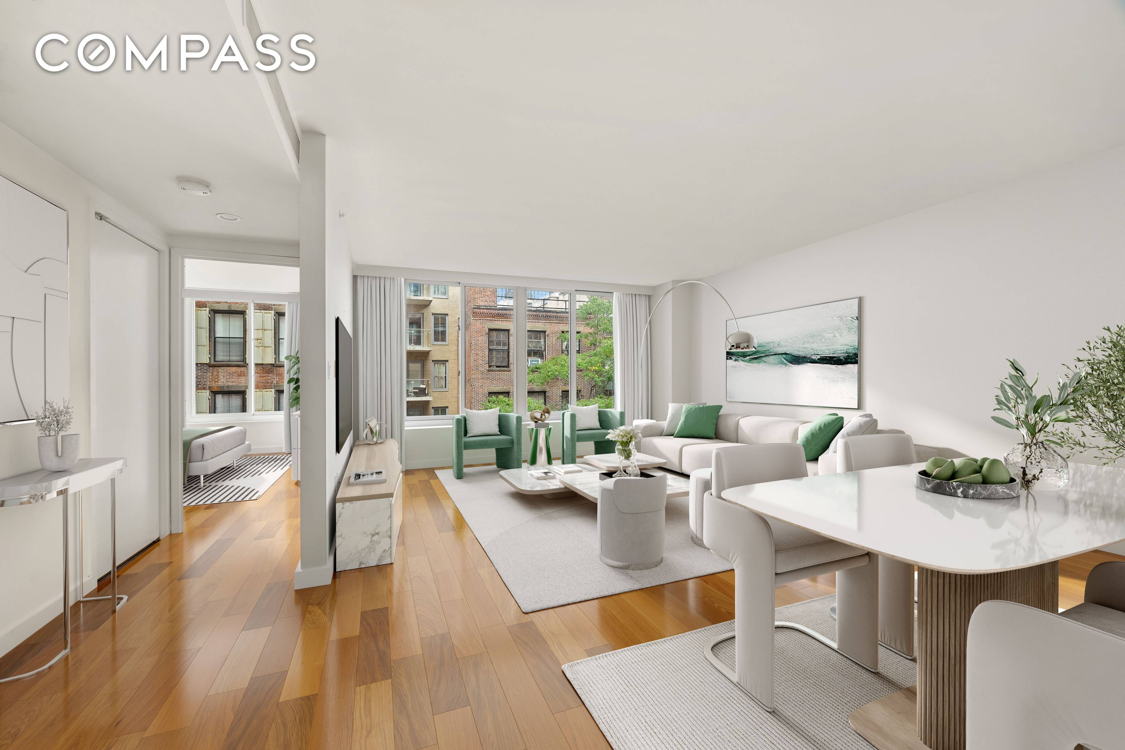 Residence 8B at 84 White Street in the heart of Tribeca, is a bright and well appointed 1BR 1 bath approximately 835 square feet of interior space.