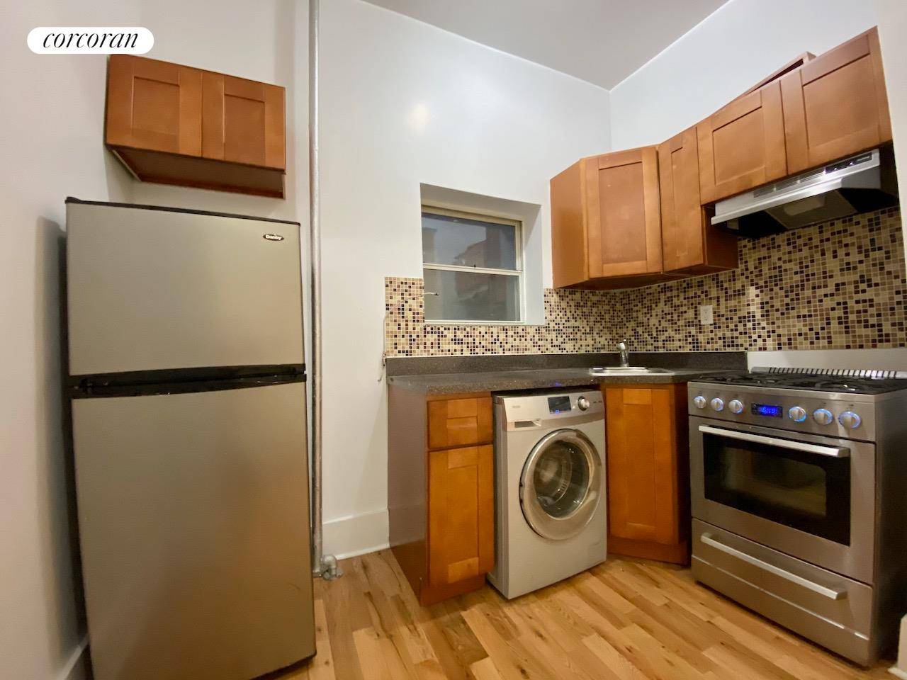 WASHER DRYER IN UNIT 5 CLOSETSRenovated 3 bedroom 1 bathHardwood floors throughoutRent includes heat, hot water and cooking gasCats and small dogs allowed with permission from mgmtGuarantors accepted Personal !