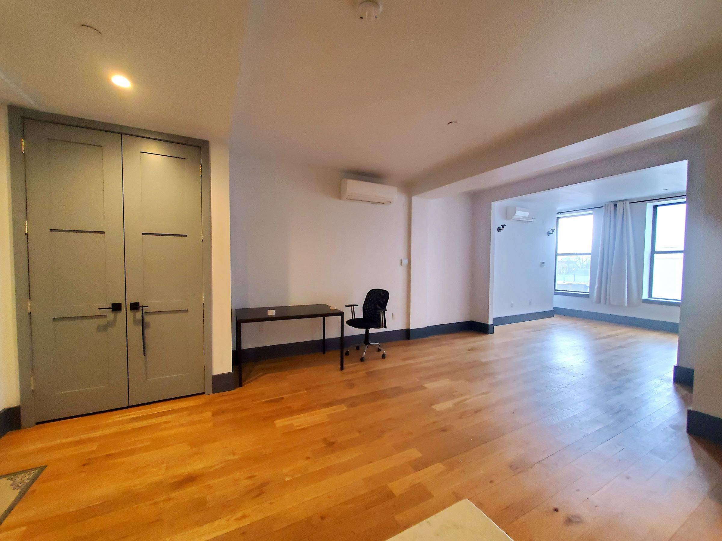 This spacious, oversized one bedroom or flexed 2 bedroom, with central air and great closet space just became available in an amenity rich, elevator laundry building.