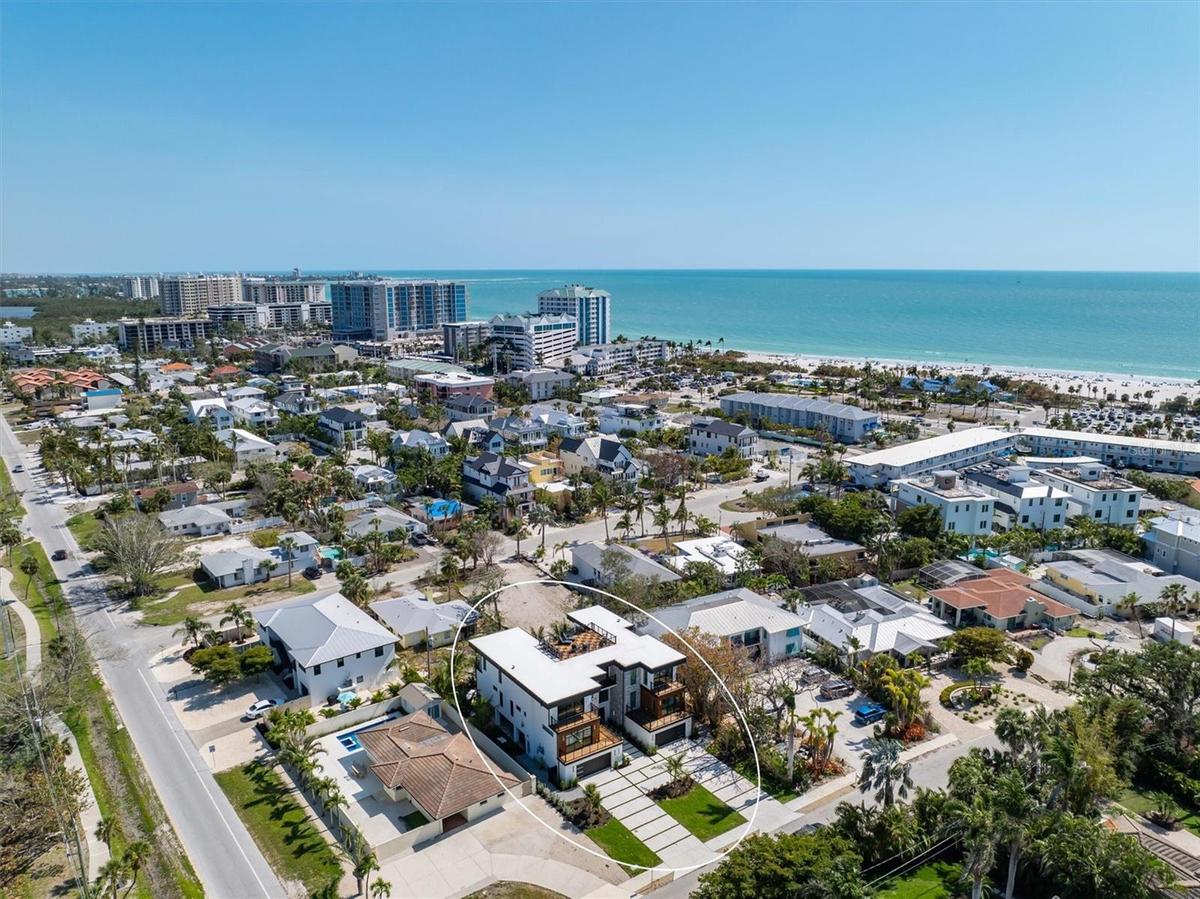 Walk to Beautiful Lido Beach