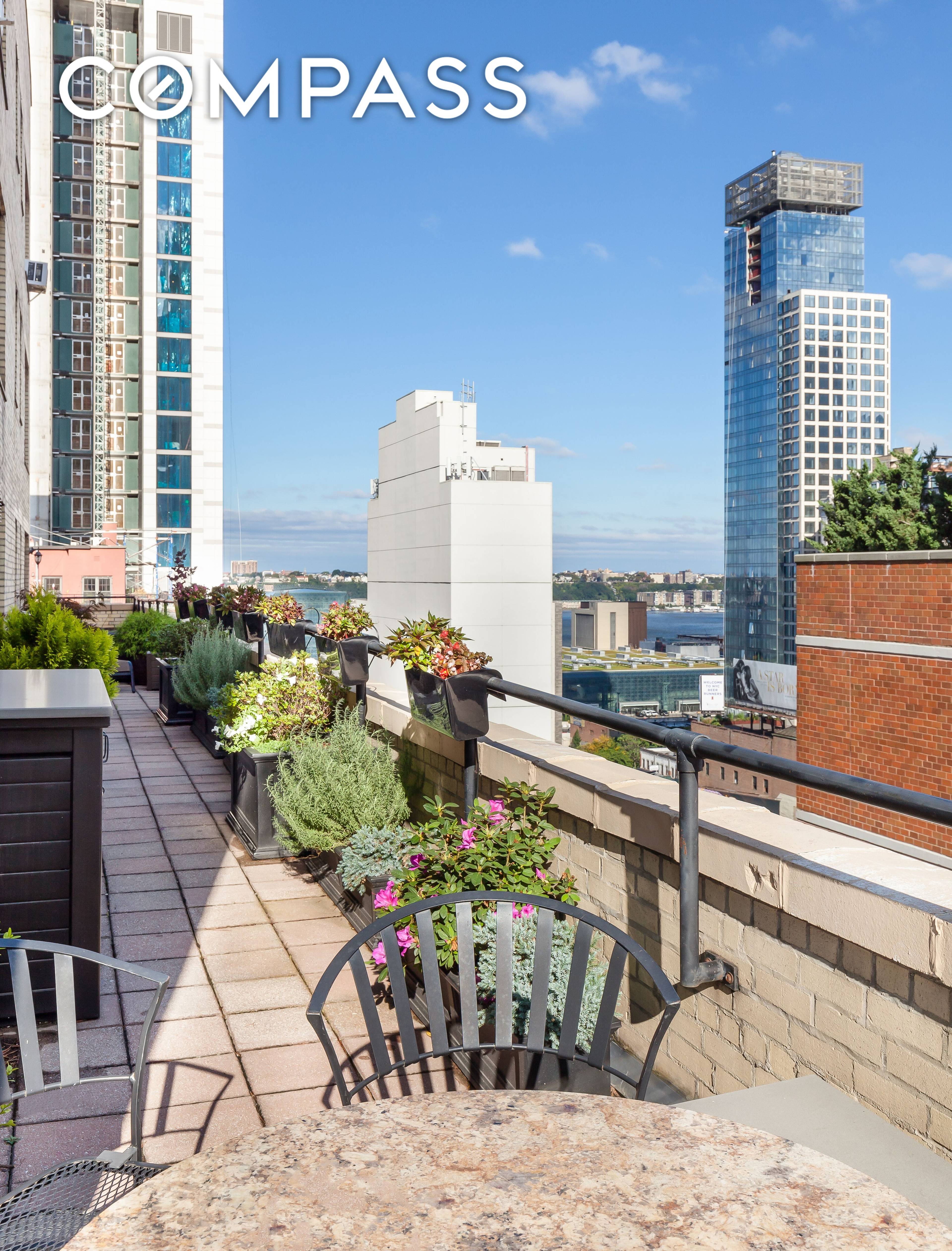 Gorgeous, open Views from your private 60 foot wraparound terrace !