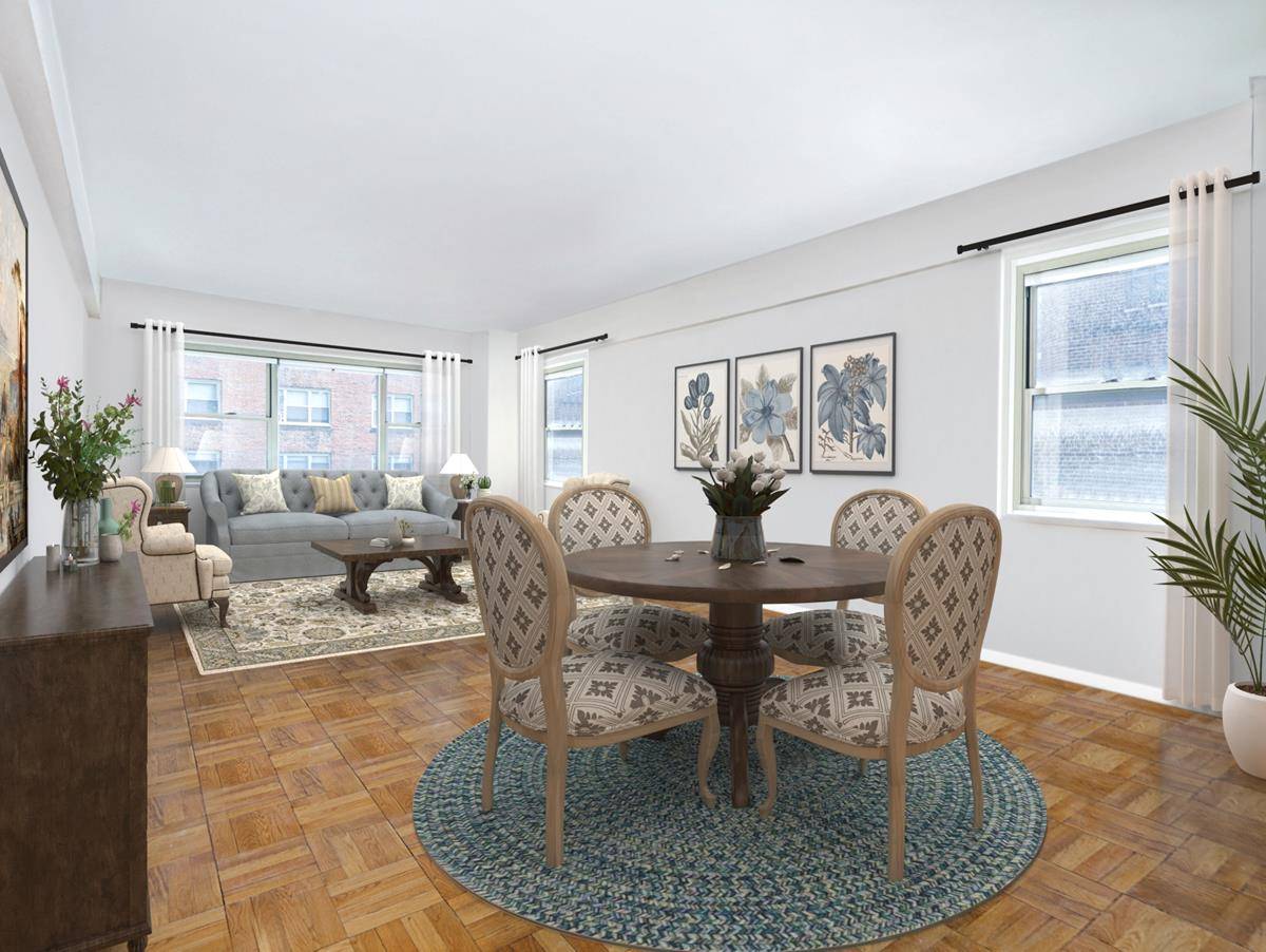 Reimagine this large one bedroom in one of Murray Hill's finest cooperatives.
