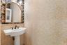 Downstairs powder room