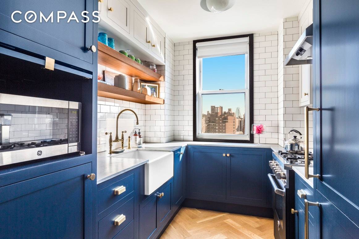 Welcome home to this impeccably renovated, oversized one bedroom at the popular Cezanne building at 61 Jane Street in the West Village.