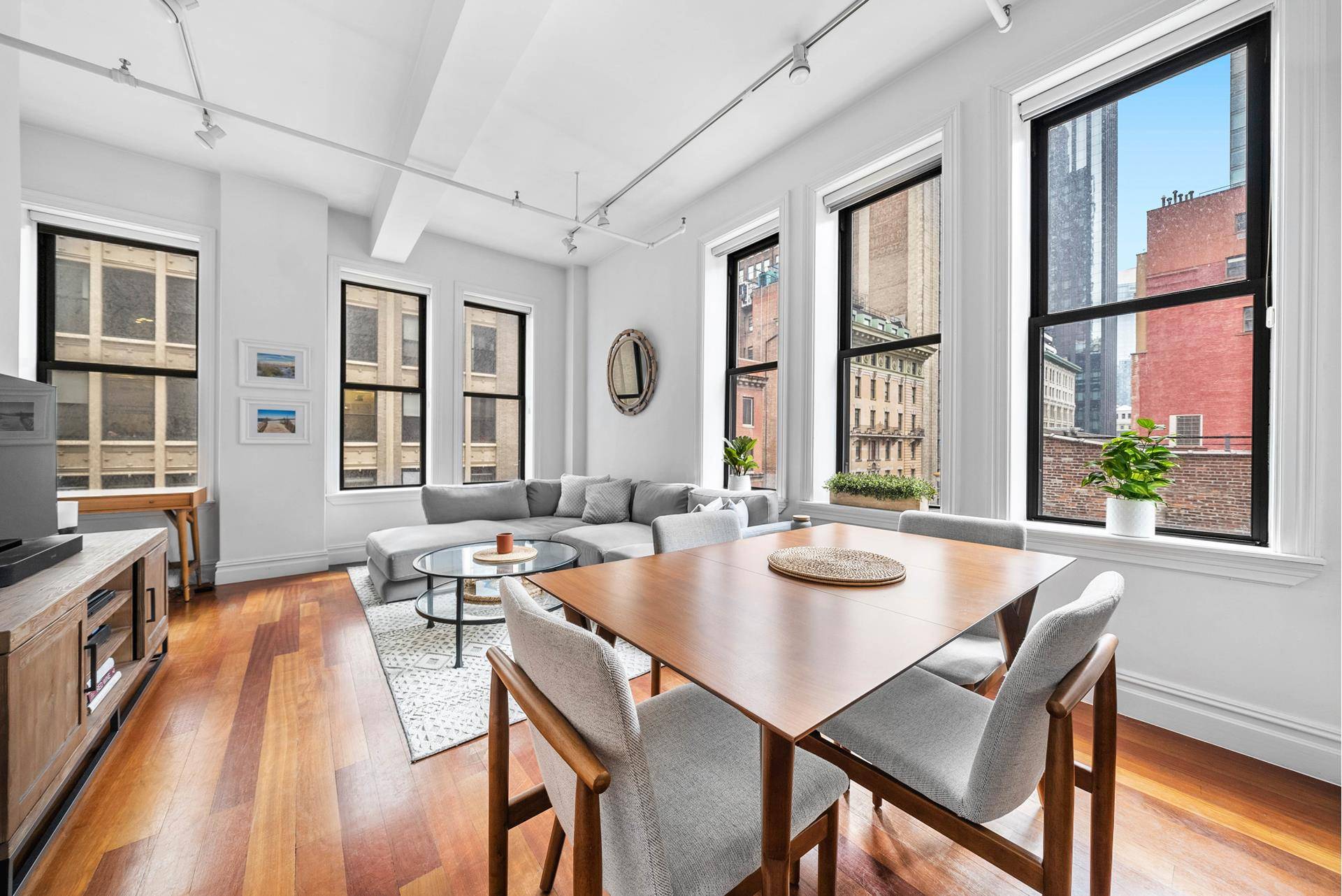 9B is an oversized one bedroom in a prewar boutique condo in Nomad.