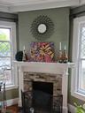 Dining room fireplace
