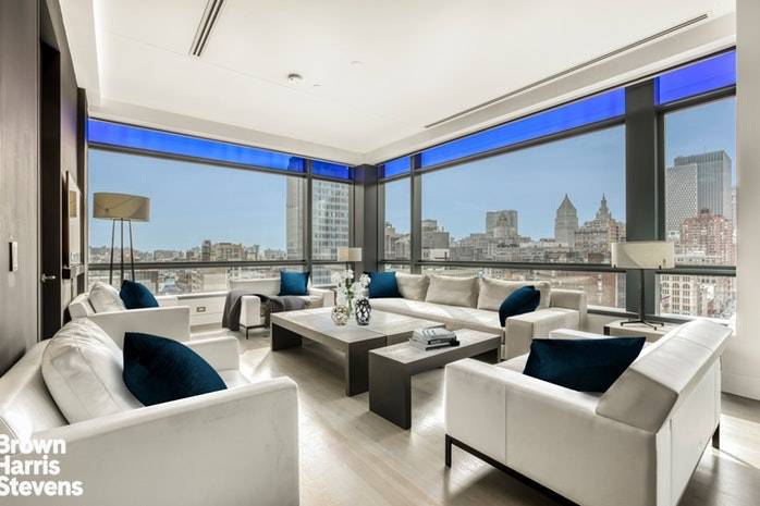 This stunning 2200 SF corner grand apartment, in the most sought after condominium in SoHo, exudes modern luxury and elegance with unparalleled views of Downtown Manhattan.