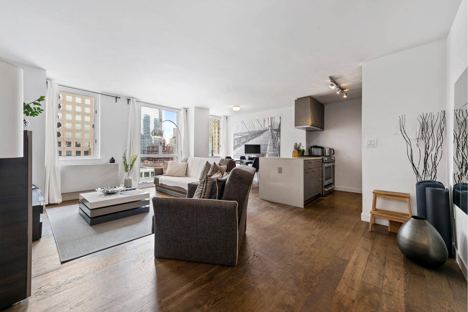 Luxury Living in this truly Oversized 1BR, with one of the most desirable layouts within the building.