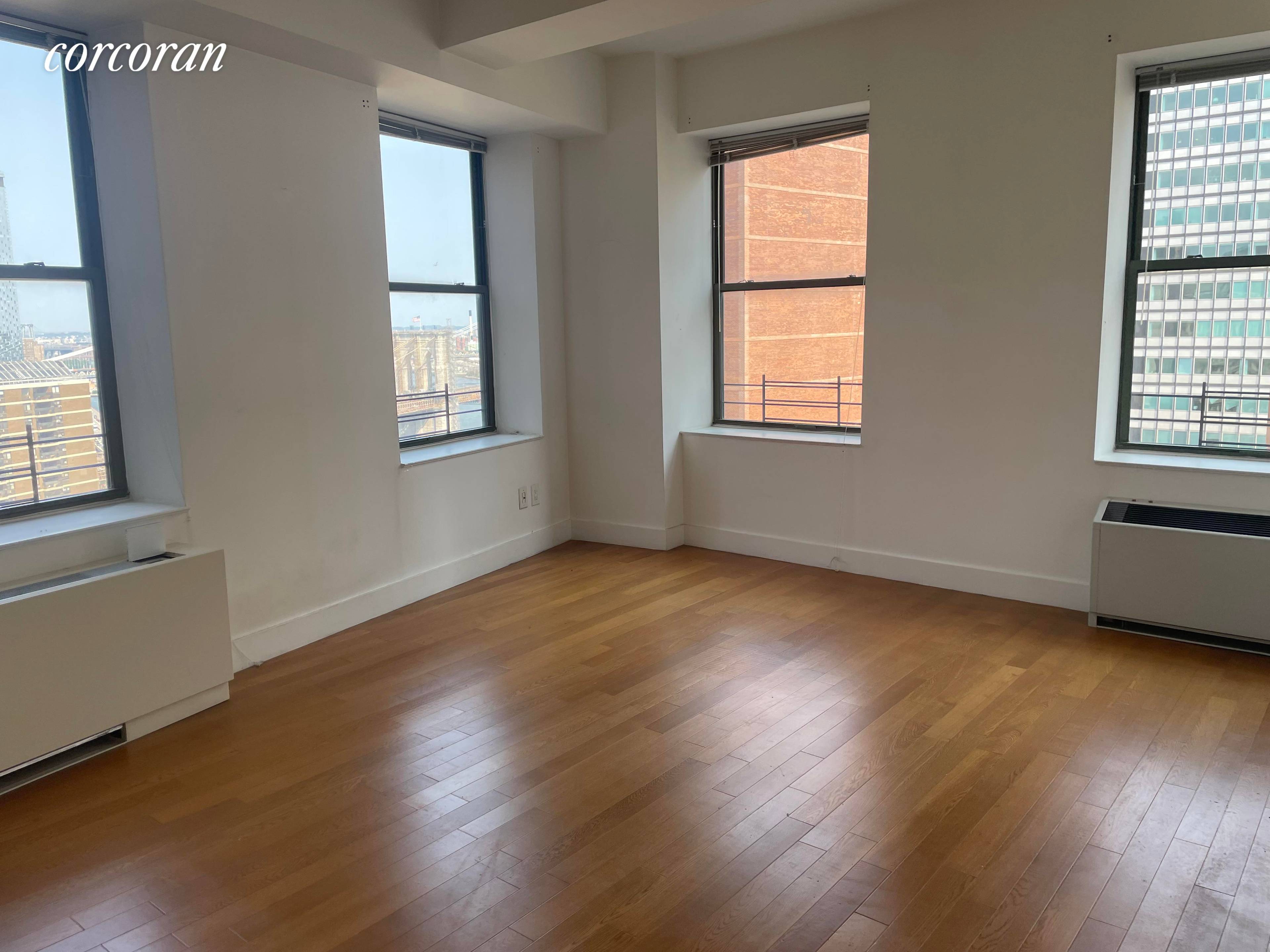 Unit 2408 features 6 oversized windows, stunning water and bridge views, 11 foot ceilings, hardwood floors throughout, tons of closet space, updated bathroom and kitchen with the latest fixtures, and ...