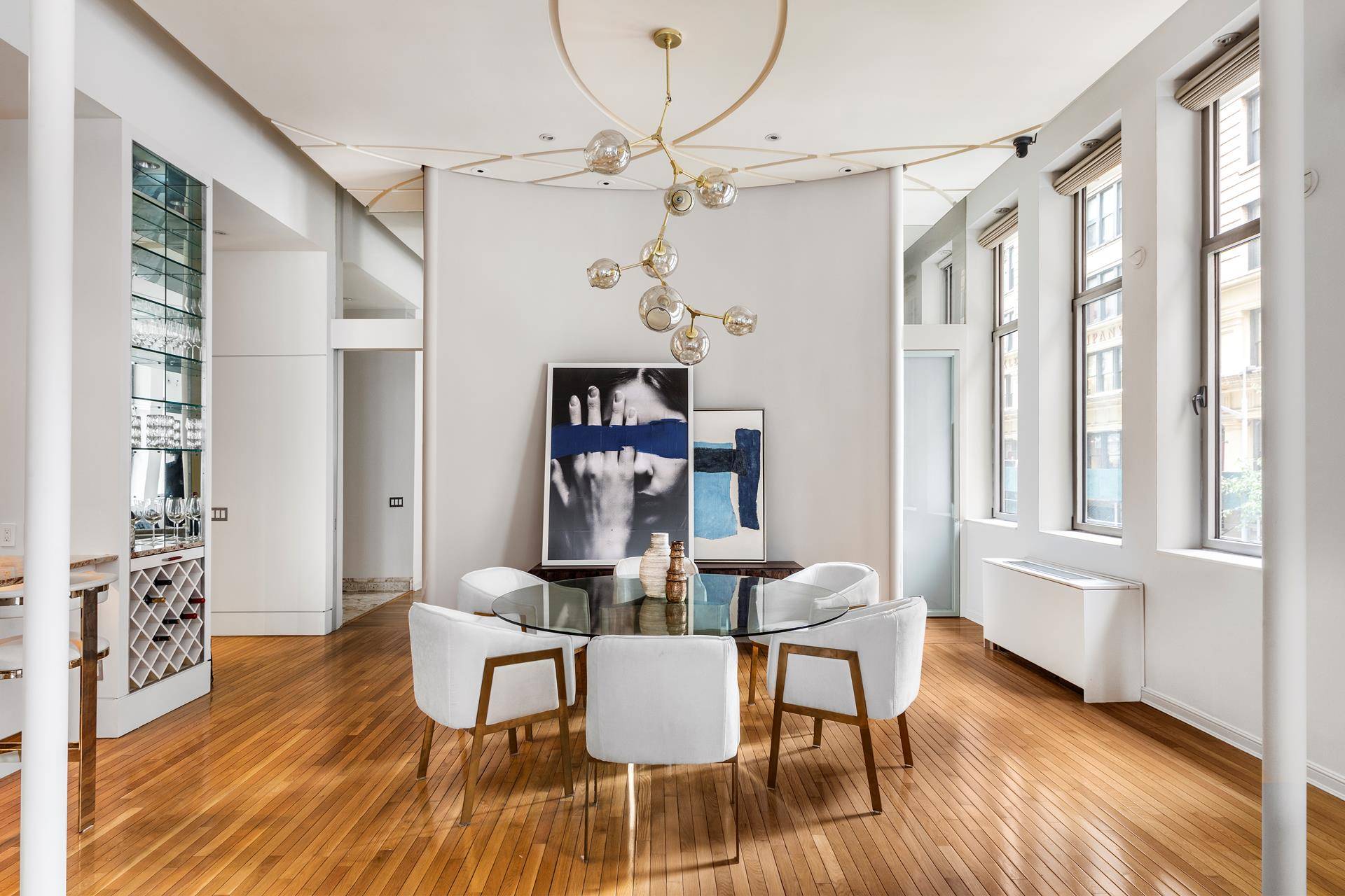This spectacular 3 bedroom loft currently configured as a two beds is located in the Chelsea Mercantile, one of the most desirable prewar condominiums in the neighborhood.