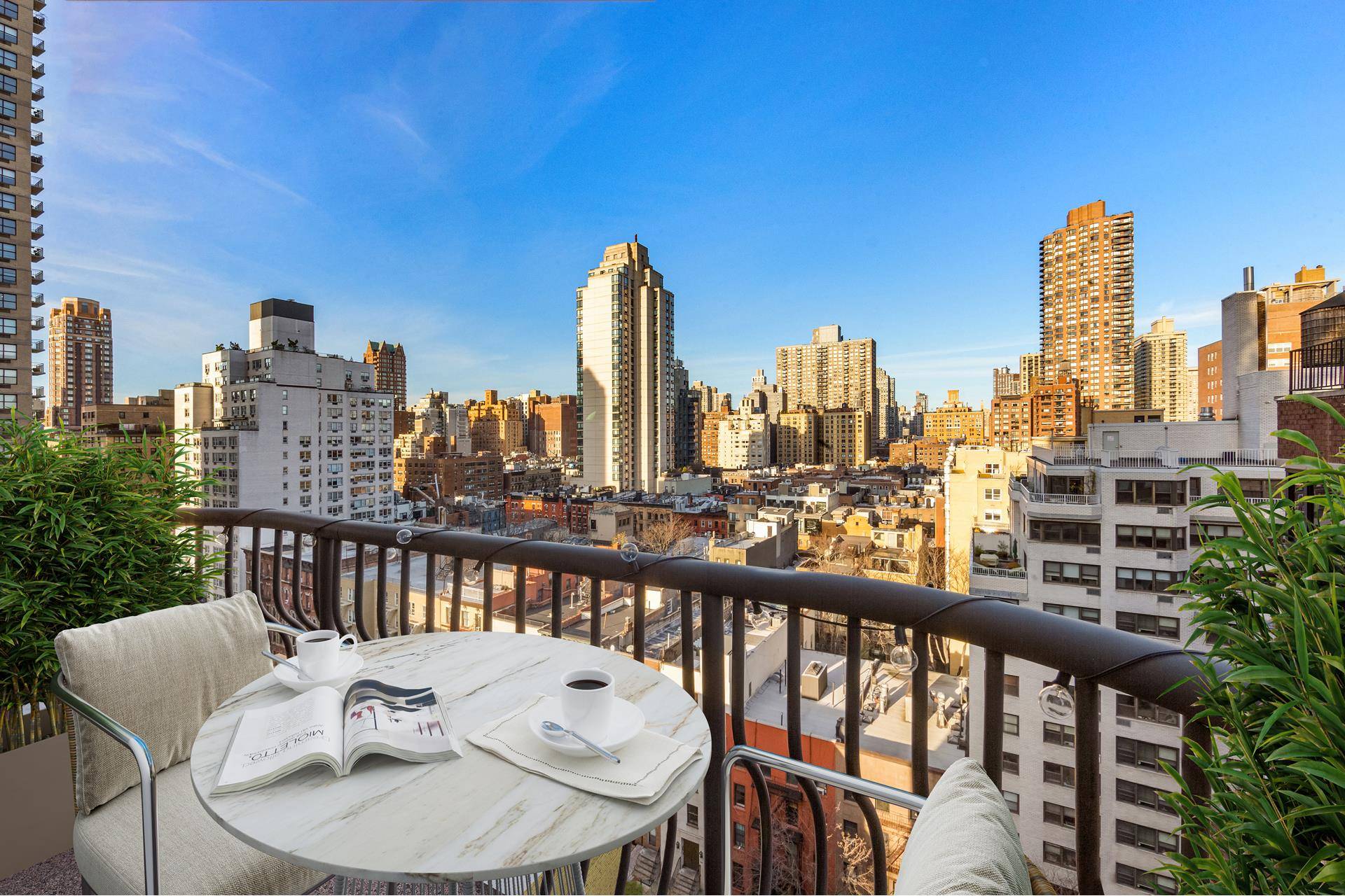 Bright and beautifully renovated, this corner apartment offers three bedrooms, two bathrooms, a washer dryer, and a private balcony with open city views.