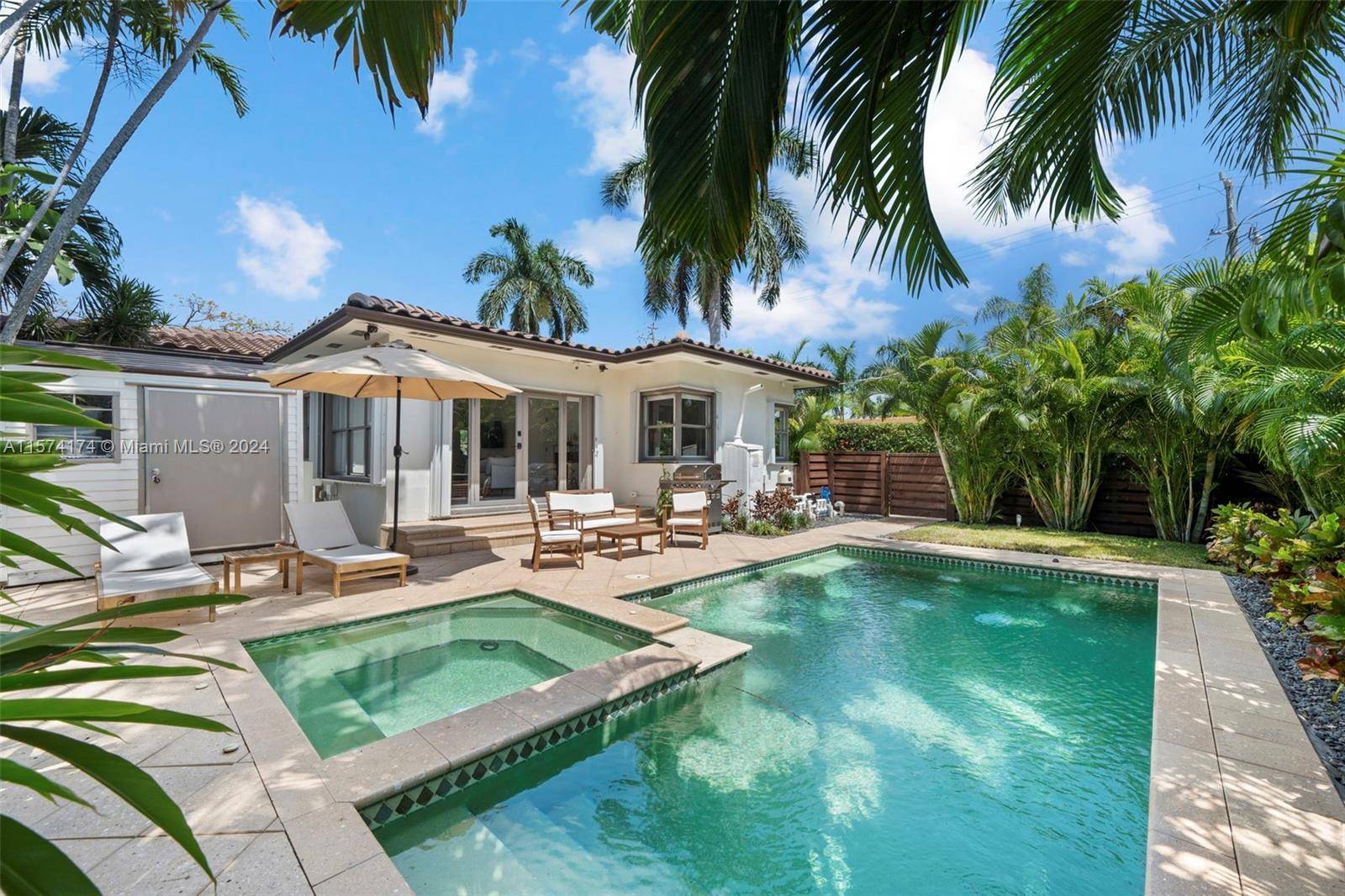 Beautifully remodeled 3 bedrooms and 2 bathrooms corner Villa with private pool and jacuzzi, BBQ area, perfect to hang out with your friends and family.