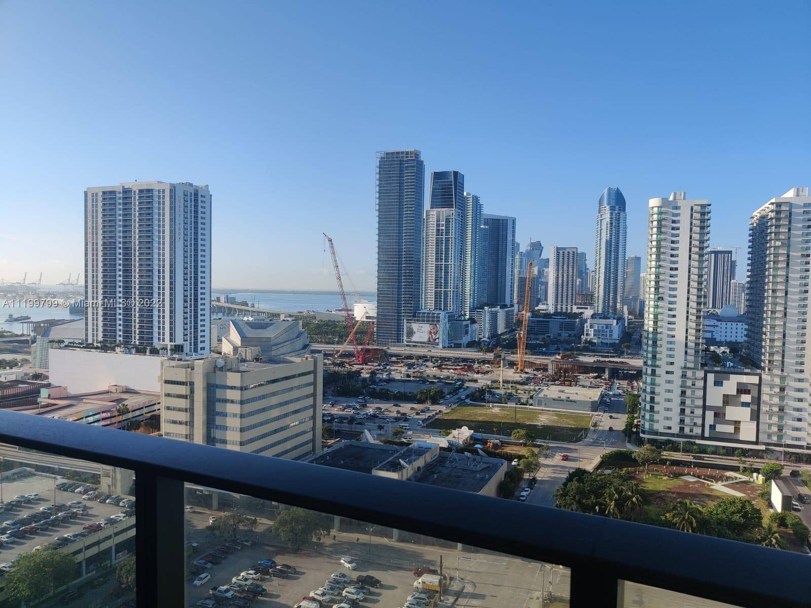 2 bed 2 bath floor plan with amazing bay and city views, large balcony.