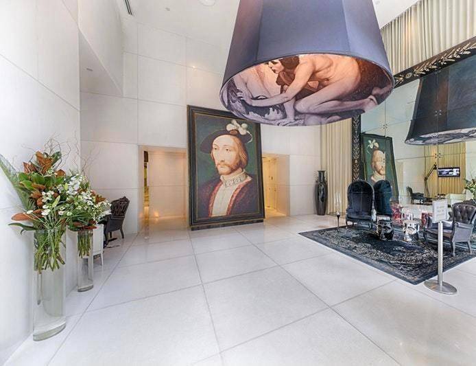 HUGE PRICE DROP ! ! ! ! An elegant corner 2 bedroom, 2 bathroom condo located high on the 14th floor, at The Gramercy by Philip Starck.