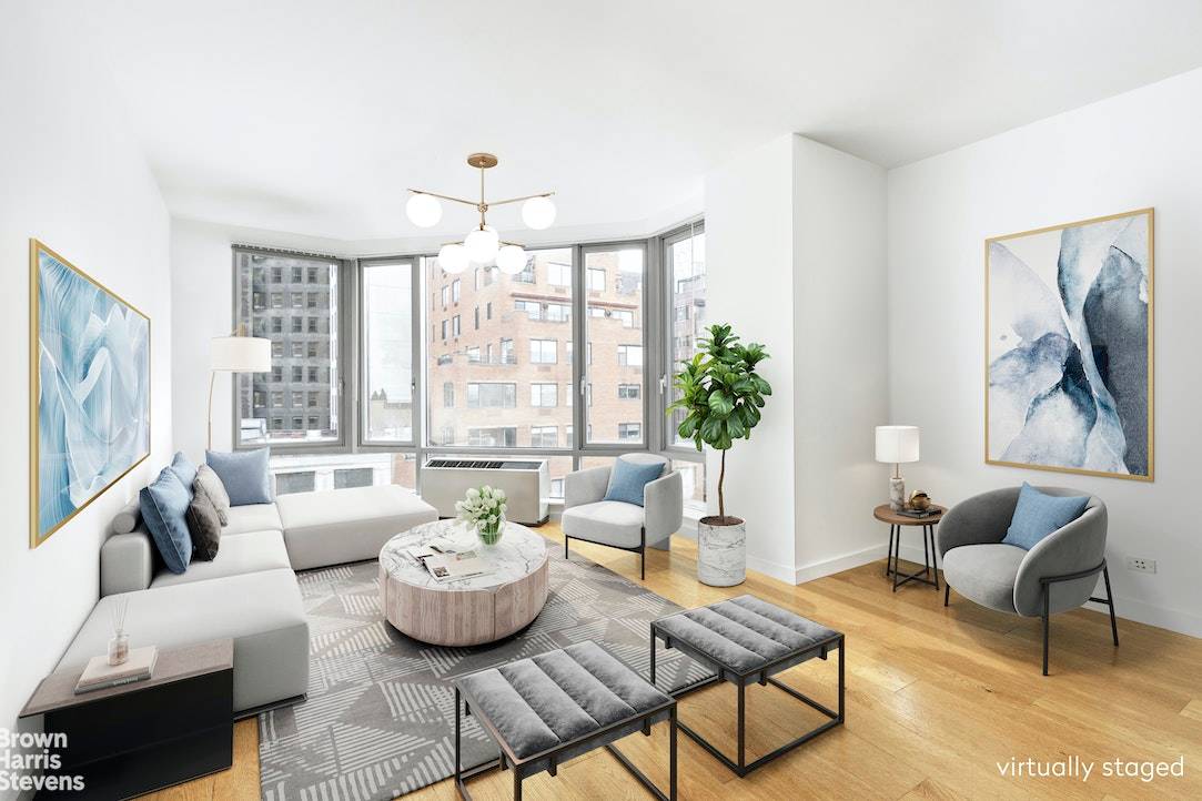 Available Immediately Tenant pays fee 100 W 18th Street 6E is a beautifully modern condo in the heart of Chelsea that features 1430 square feet of living space and amazing ...