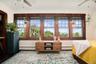 Master bedroom with views of the Hudson River.