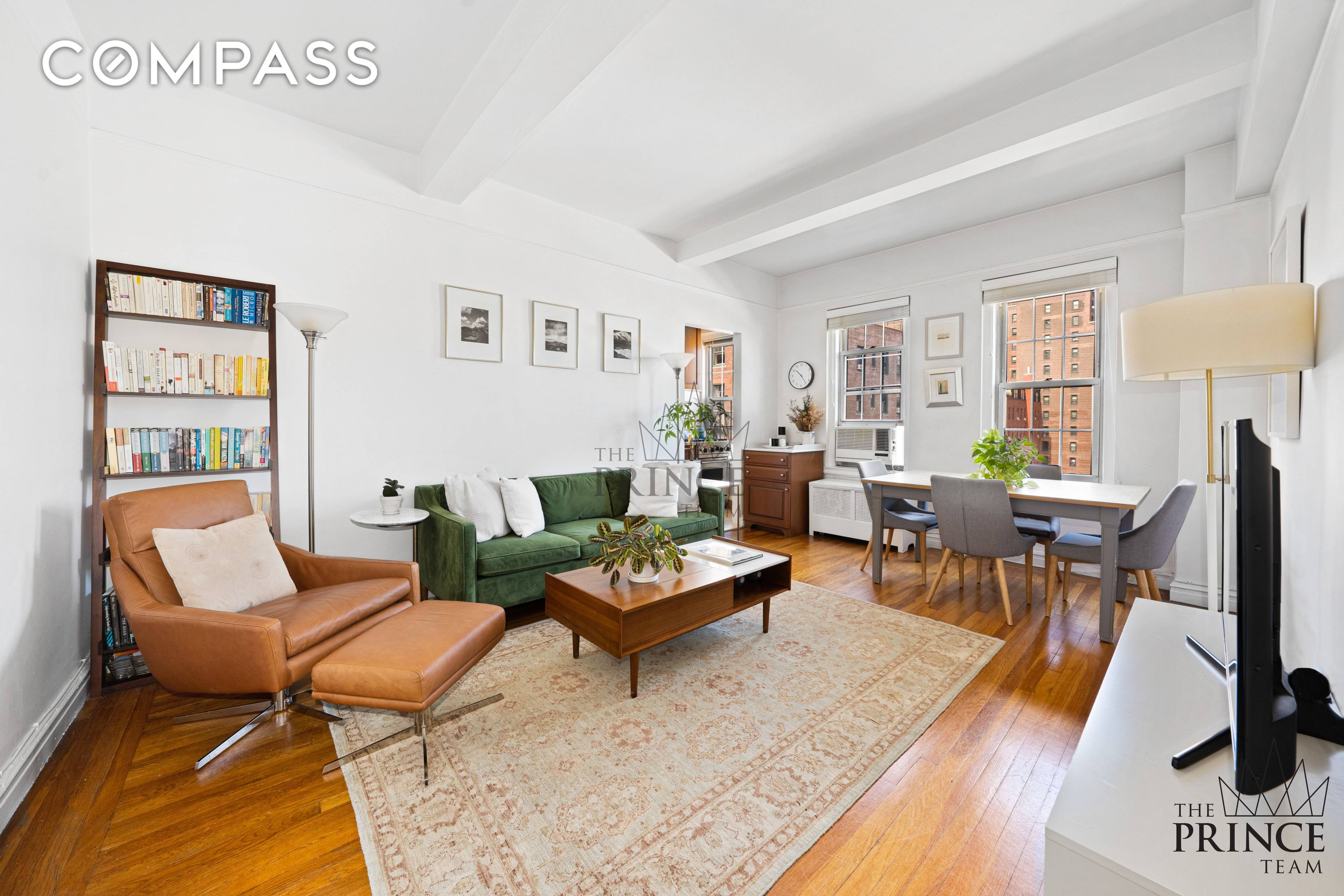 Abundant pre war charm and picture postcard views await in this sun splashed one bedroom, one bathroom in a well run, historic Brooklyn Heights cooperative.