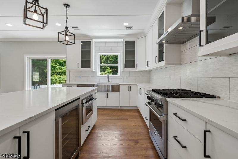 Kitchen with wine fridge