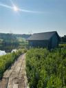 Path to pond and screened porch