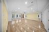 Unfurnished living room with recessed lighting, light wood finished floors, crown molding, and ceiling fan