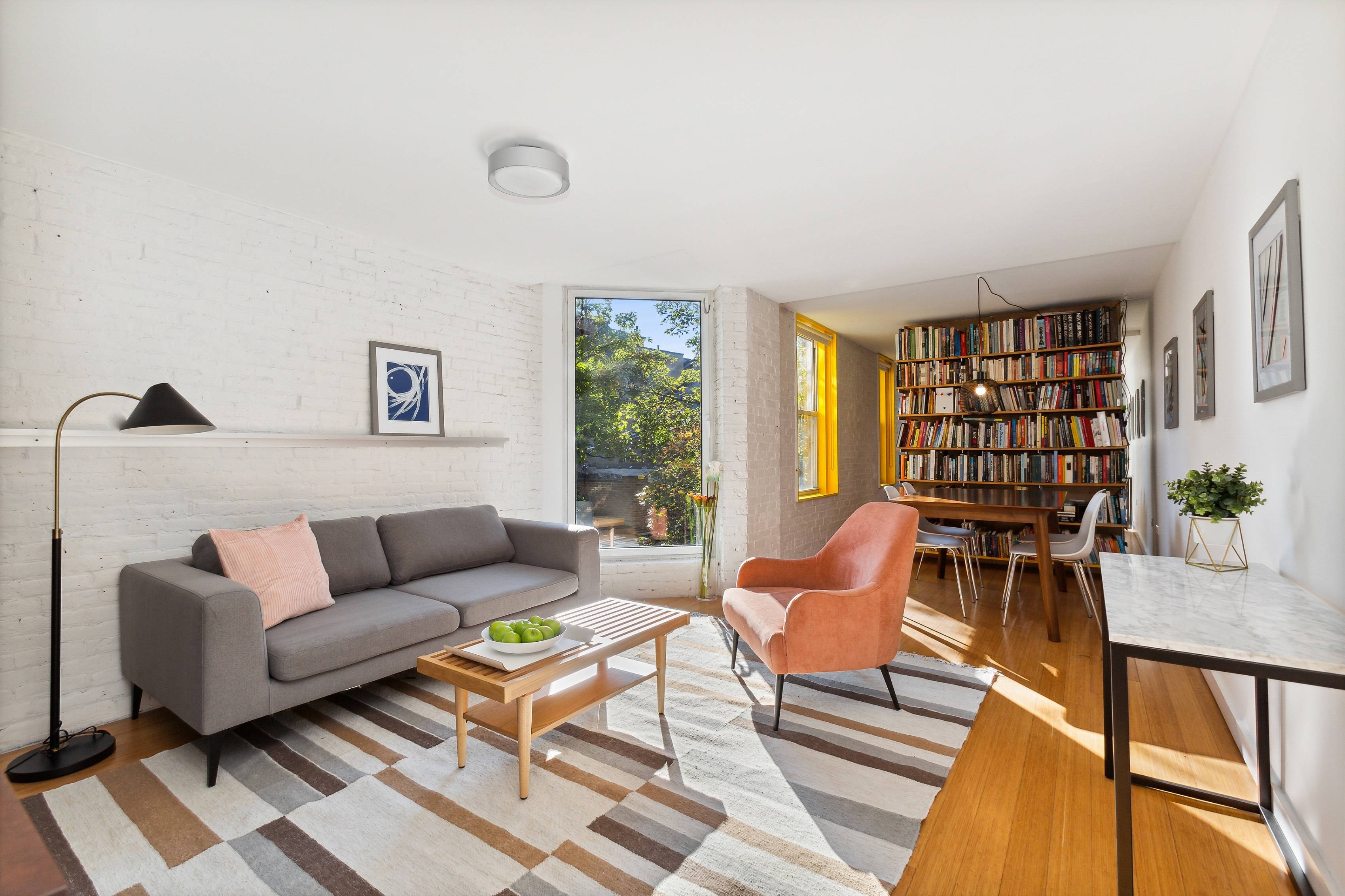 Modern Styling meets Pre war charm in this 4th Floor light and airy one bedroom apartment on a tree lined street in historic Brooklyn Heights.